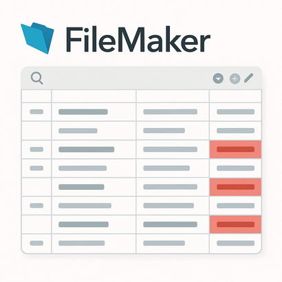 FileMaker条件付き書式でエラー項目強調