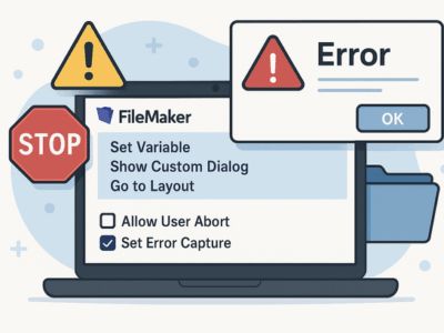 FileMakerスクリプトのエラー捕捉と中止許可の使い分け