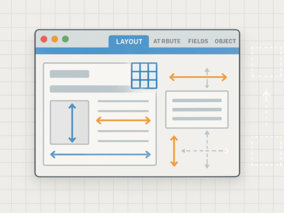 FileMakerレイアウトのスナップとグリッド整列術