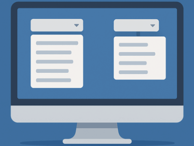 ドロップダウンリストとポップアップメニューの使い分け