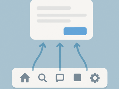 ボタンバーとポップオーバー連携UI作成術