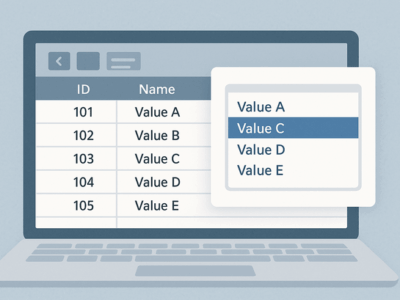 FileMaker二列値一覧でID保存・名称表示の基本