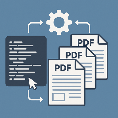 スクリプトでPDF帳票を連続出力基本手順