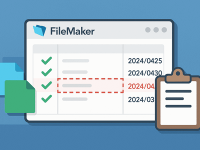 FileMaker条件付き書式で期限切れ自動赤字化実践手順