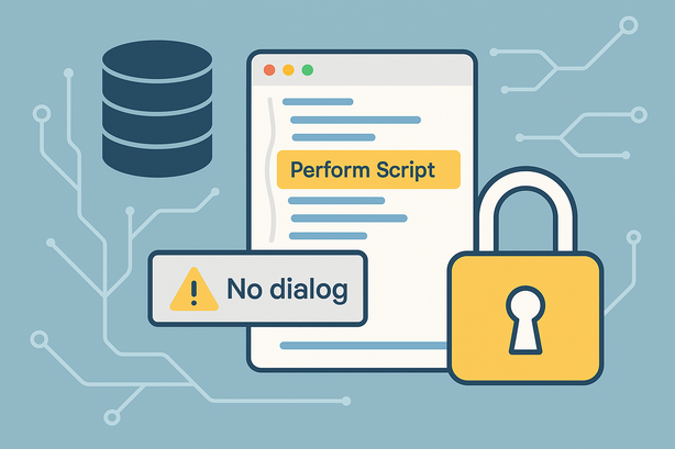 FileMakerスクリプトのダイアログなし安全実装術