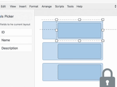 FileMakerレイアウトのグループ化とロック術