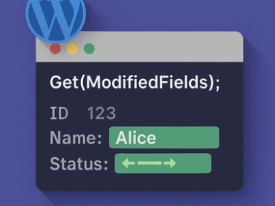 Get(ModifiedFields)で変更箇所を強調表示