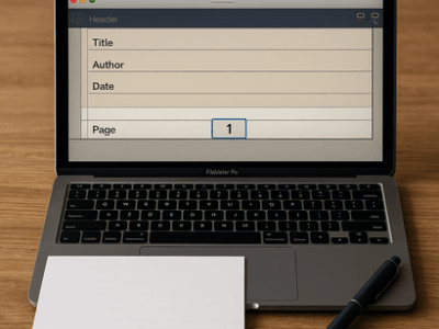 FileMakerフッターでページ番号自動挿入術