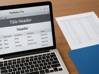 FileMakerタイトルヘッダとヘッダの使い分け実践