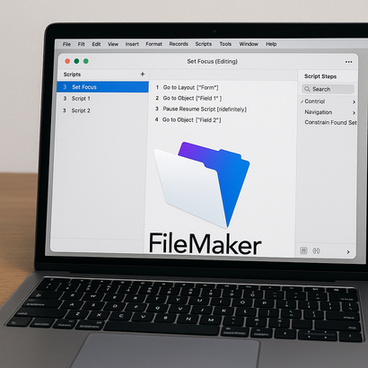 FileMakerスクリプトで初期フォーカスを設定する基本