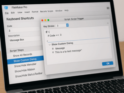 FileMakerキー入力トリガで独自ショートカット