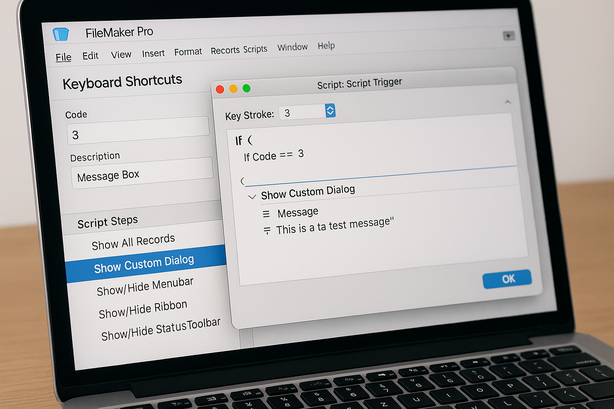 FileMakerキー入力トリガで独自ショートカット