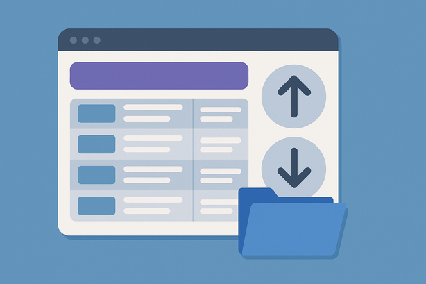 FileMakerポータル並べ替えボタン実装の基本