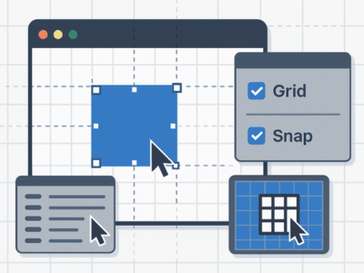 FileMakerグリッドとスナップ設定活用術