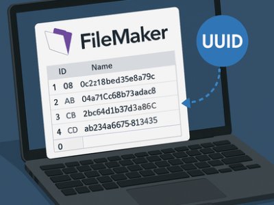 FileMakerでGet(UUID)主キー自動採番の基本