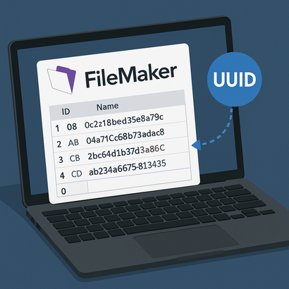 FileMakerでGet(UUID)主キー自動採番の基本